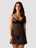 Chemise Stelisa Obsessive, Negru, S/M