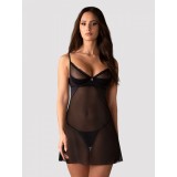 Chemise Stelisa Obsessive, Negru, S/M