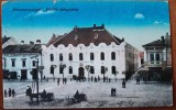 Carte postala, Sighetul Marmatiei, Liceul de fete, 1916