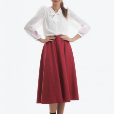 Fusta eleganta midi semi-clos rosie