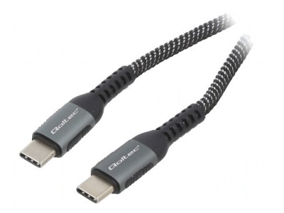 Cablu USB 2.0 USB C 1,5m Negru/Alb foto