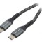 Cablu USB 2.0 USB C 1,5m Negru/Alb