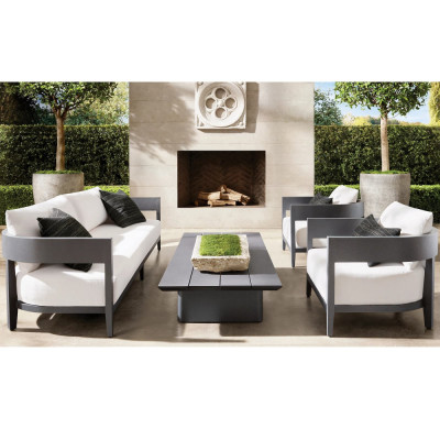 Set mobilier premium din aluminiu, pentru terasa/gradina/balcon, model Nisa foto