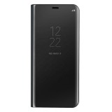 Husa Samsung Galaxy S10 Clear View Neagra, Flip Cover, Rezistenta la Socuri, Plastic