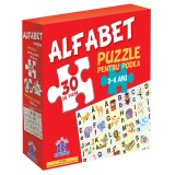 Cumpara ieftin Alfabetul - Puzzle Podea 50X70 + Afis 50X70, - Editura DPH