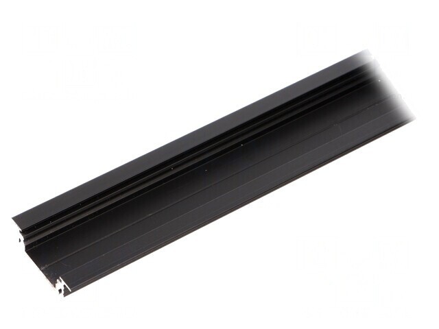 Profil aluminiu negru &icirc;ncastrat pentru LED 2m GROOVE14