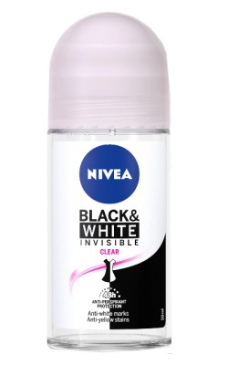 Deodorant roll-on Nivea Invisible for BlackWhite Clear, 50 ml foto