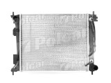 Radiator Hyundai Veloster 11-, motor: 1.6 T-GDI, OEM/OES (Doowon), Aluminiu/ Plastic brazat, 253102V750