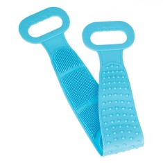 Perie Bandă Spălat Spate, Silicon, 70x9 cm, Albastru, 2in1 Masaj și Exfoliere foto