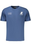 Cumpara ieftin U.S. Grand POLO Tricou barbati din bumbac cu logo la baza gatului, albastru, S