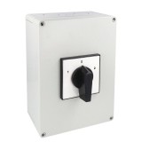 Comutator 1-0-2 125A 37kW 3 poli IP65 rotativ inversor de sens motor 180x254mm, KONCAR