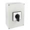 Comutator 1-0-2 125A 37kW 3 poli IP65 rotativ inversor de sens motor 180x254mm