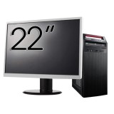 Pachet Calculator LENOVO ThinkCentre E73 Tower, Intel Core i5-4460s 2.90GHz, 8GB DDR3, 240GB SSD, DVD-RW + Monitor 22&amp;quot; NewTechnology Media
