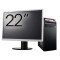 Pachet Calculator LENOVO ThinkCentre E73 Tower, Intel Core i5-4460s 2.90GHz, 8GB DDR3, 240GB SSD, DVD-RW + Monitor 22&amp;quot; NewTechnology Media