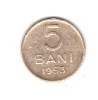 Moneda 5 bani 1953, stare buna, curata, Cupru-Nichel