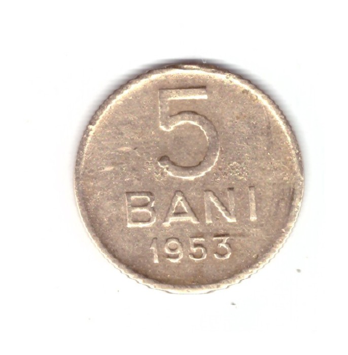 Moneda 5 bani 1953, stare buna, curata