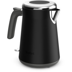 Fierbator de apa Tefal KI6668E0, 1.7 l, Oprire automata, Indicator luminos, Capac cu balama, Negru
