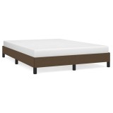 Cumpara ieftin Cadru de pat fara saltea, maro inchis, 140x200 cm, textil