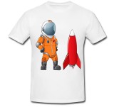 Cumpara ieftin Tricou &quot; Astraunat on rocket &quot;