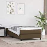 Saltea de pat cu arcuri, maro &icirc;nchis, 90x200x20 cm, textil GartenMobel Dekor, vidaXL