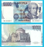 Italia (pick 112) 10.000 Lire 1984 UNC; Alessandro Volta