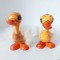 Lot 2 ratuste / rata de lemn, vintage, artizanat vechi, 8 cm inaltime
