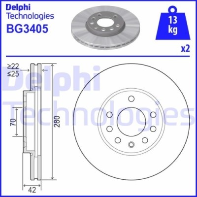 Delphi Disc frana foto