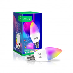 Bec inteligent, Nous P4 Smart Wifi, RGB, E14