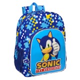 Ghiozdan scoala 42 cm Sonic Speed, Jad