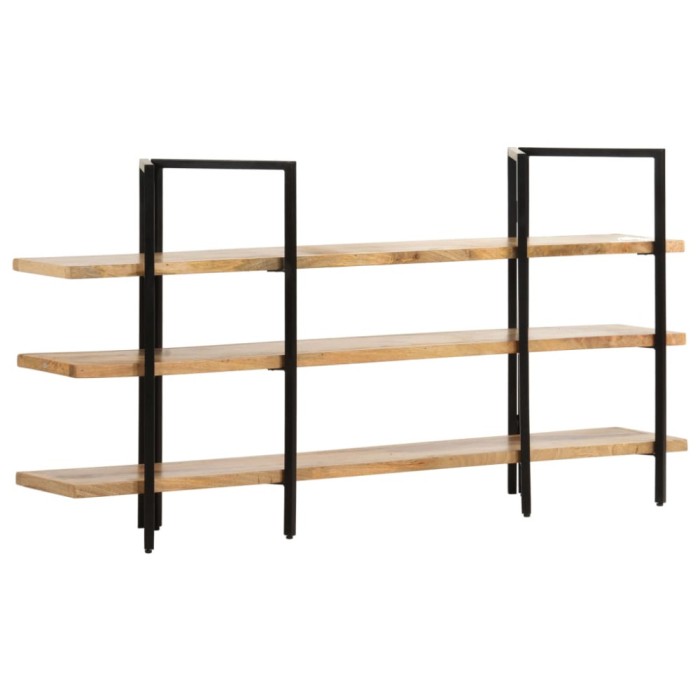 vidaXL Bibliotecă cu 3 niveluri, 160x31x80 cm, lemn masiv de mango 286604