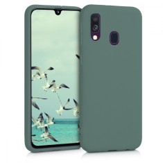 Husa pentru Samsung Galaxy A40, Silicon, Verde, 48547.166