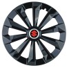 Set 4 capace roti Fame negru R14 pentru gama auto Suzuki, Autohelix MSA
