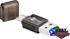 Cititor de card microSD, microSDHC, microSDXC, USB-C Goobay foto