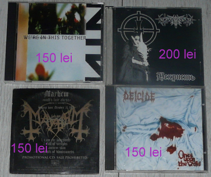 CD rare Mayhem,Deicide,Nokturnal Mortum,Nine Inch Nails black death metal