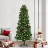 vidaXL Brad de Crăciun cu 300 LED cu suport Verde 240 cm PE 3396357