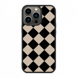 Husa iPhone 13 Pro - Skino Carouri Romburi, Negru - Bej