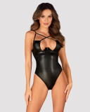 Body Sexy Cu Insertii Dantela Norides, Negru, XS/S, Obsessive