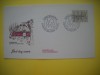 HOPCT PLIC S FDC NR 852 ANUL EUROPEAN AL ARHITECTURII 1975-DANEMARCA -NECIRCULAT