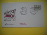 HOPCT PLIC S FDC NR 852 ANUL EUROPEAN AL ARHITECTURII 1975-DANEMARCA -NECIRCULAT