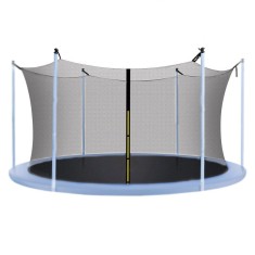 Plasa de siguranta si protectie trambuline, 426cm cu 8 stalpi interiori Household NewTrend