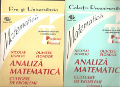 Analiza Matematica culegere de probleme-Nicolae Donciu 2 vol. foto