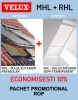 Pachet VELUX ROP: Rulou Exterior MHL + Rulou Interior Semitransparent RHL, Control Lumina &amp; Caldura, Economisire 10%