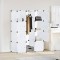 vidaXL Dulap modular cu 9 compartimente, 37 x 115 x 150 cm, alb