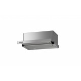 Hota incorporabila telescopica Heinner HTCH-F660IX, Putere de absorbtie 611.79 m3/h, 1 motor, Iluminare LED, 59.5 cm, Inox