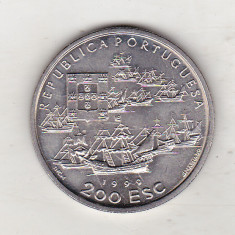 bnk mnd Portugalia 200 escudos 1999 unc , Pedro Alvares Cabral