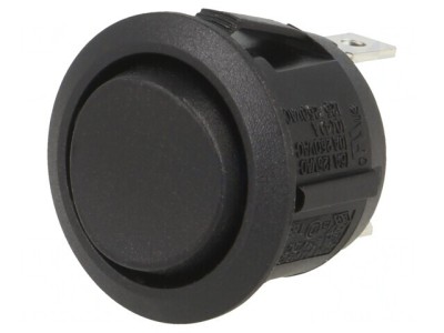 Comutator basculant negru ON-OFF-ON 10A/28VDC foto