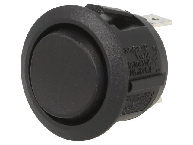 Comutator basculant negru ON-OFF-ON 10A/28VDC
