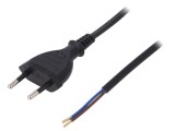 Cablu Alimentare 2x0,75mm2 PVC 2m Negru