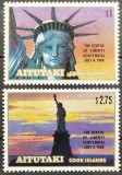 BC505, Aitutaki 1986, serie Statuia Libertatii, centenar
