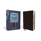 NIV Study Bible, Fully Revised Edition, Large Print, Bonded Leather, Black, Red Letter, Thumb Indexed, Comfort Print